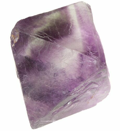 Fluorite Octahedron - Banded Purple/Translucent #48262
